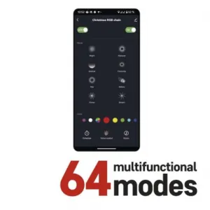 EMOS Lighting GoSmart LED vianočná reťaz, 8 m, vonkajšia aj vnútorná, RGB, programy, časovač, wifi