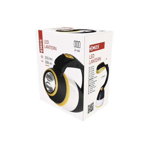 EMOS LED multifunkčné kempingové svietidlo P4008, 215 lm, 3x AA