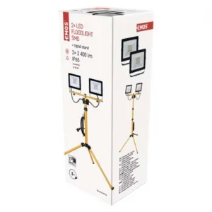 EMOS Lighting LED reflektor HOBBY SLIM, 2× 30W + trojnožka
