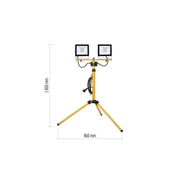EMOS Lighting LED reflektor HOBBY SLIM, 2× 30W + trojnožka