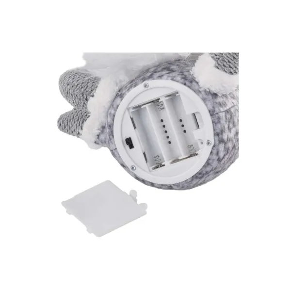EMOS Lighting LED vianočný škriatok, 35 cm, 3× AA, vnút., teplá biela