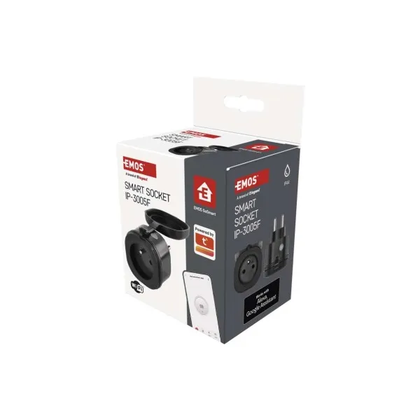 EMOS Zásuvka GoSmart WiFi IP44 IP-3005F