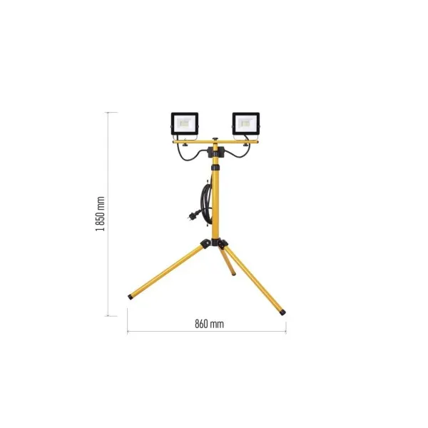 EMOS Lighting LED reflektor HOBBY SLIM, 2× 20,5W + trojnožka