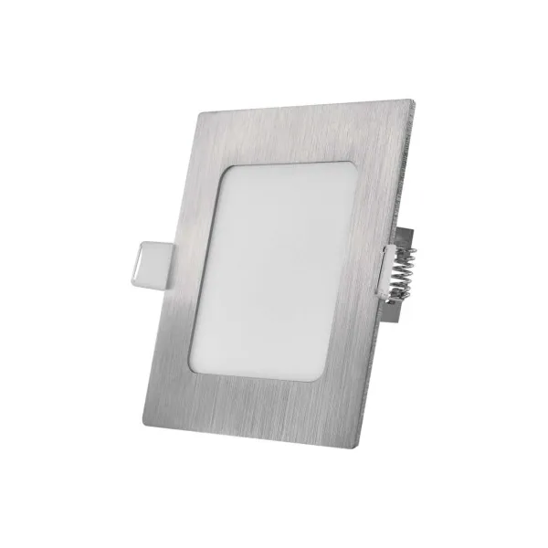 EMOS Lighting LED vstavané svietidlo NEXXO, štvorec, strieborné, 7W, CCT