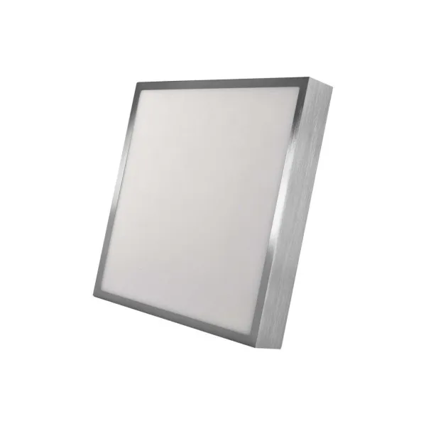 EMOS Lighting LED prisadené svietidlo, štvorec, strieborné, 28,5W, CCT