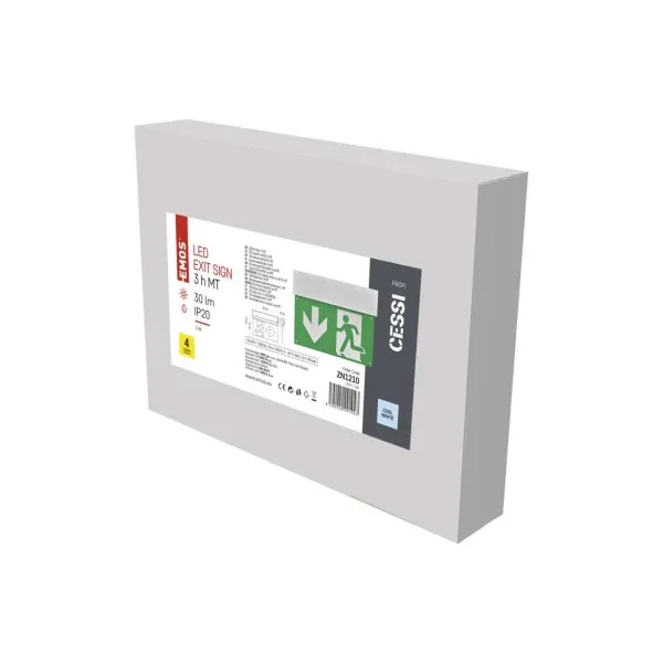 EMOS Lighting LED Núdzové svietidlo CESSI 3W 3H MT