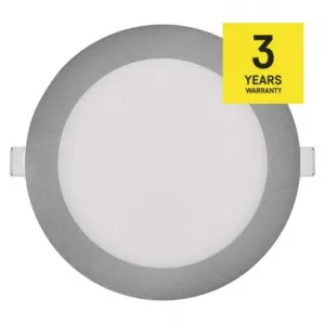 EMOS Lighting LED vstavané svietidlo NEXXO, kruhové, strieborné, 12W, CCT