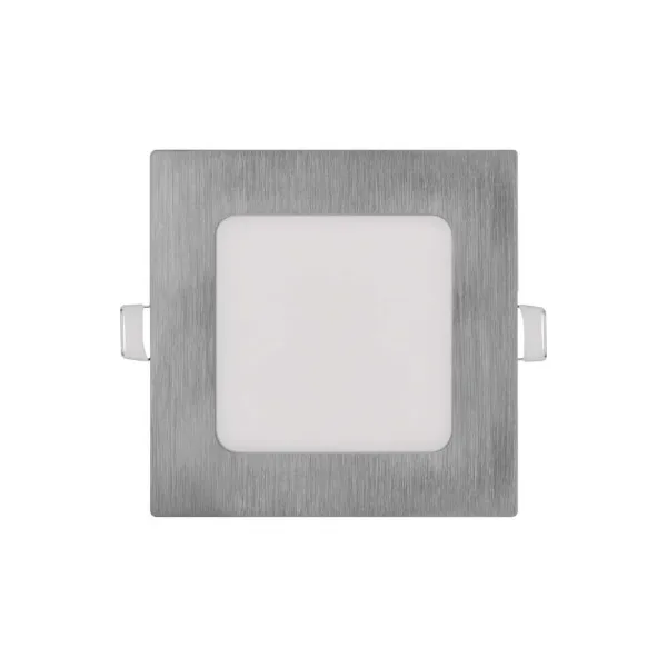 EMOS Lighting LED vstavané svietidlo NEXXO, štvorec, strieborné, 7W, CCT
