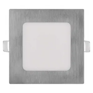 EMOS Lighting LED vstavané svietidlo NEXXO, štvorec, strieborné, 7W, CCT
