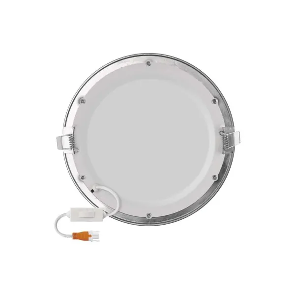 EMOS Lighting LED vstavané svietidlo NEXXO, kruhové, strieborné, 18W, CCT