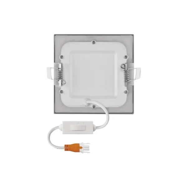 EMOS Lighting LED vstavané svietidlo NEXXO, štvorec, strieborné, 7W, CCT