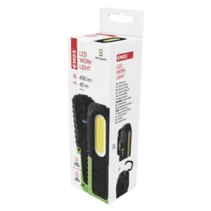 EMOS COB LED + LED nabíj. prac. svietidlo P4531, 400 lm, 2000 mAh