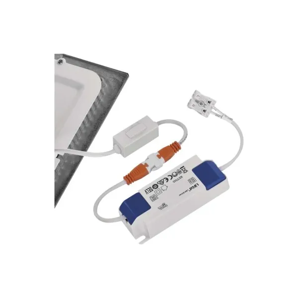 EMOS Lighting LED vstavané svietidlo NEXXO, štvorec, strieborné, 7W, CCT