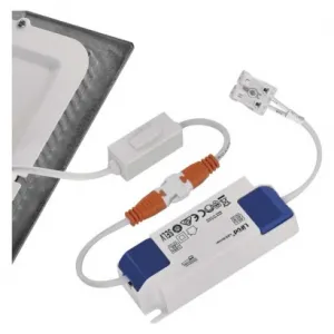 EMOS Lighting LED vstavané svietidlo NEXXO, štvorec, strieborné, 7W, CCT