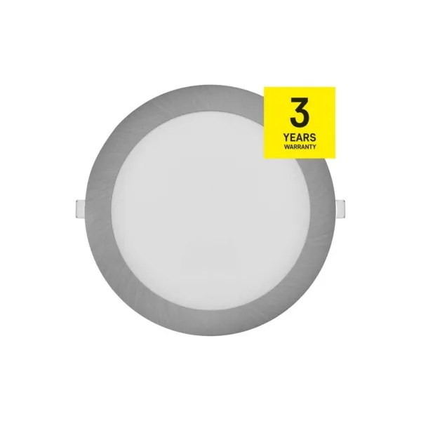 EMOS Lighting LED vstavané svietidlo NEXXO, kruhové, strieborné, 18W, CCT