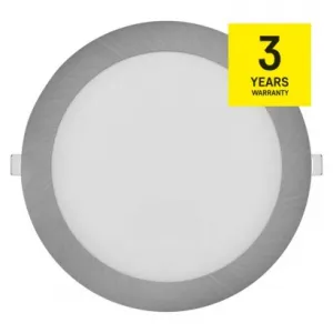 EMOS Lighting LED vstavané svietidlo NEXXO, kruhové, strieborné, 18W, CCT
