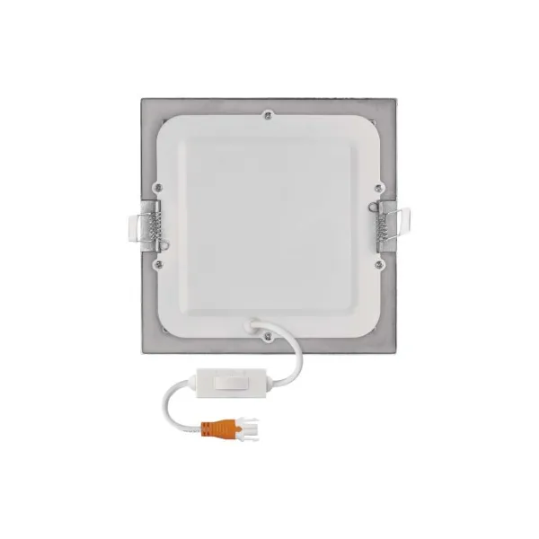 EMOS Lighting LED vstavané svietidlo NEXXO, štvorec, strieborné, 12W, CCT