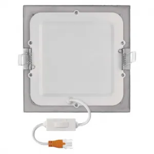 EMOS Lighting LED vstavané svietidlo NEXXO, štvorec, strieborné, 12W, CCT