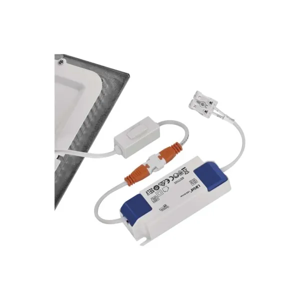 EMOS Lighting LED vstavané svietidlo NEXXO, štvorec, strieborné, 12W, CCT
