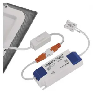 EMOS Lighting LED vstavané svietidlo NEXXO, štvorec, strieborné, 12W, CCT