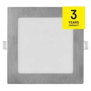 EMOS Lighting LED vstavané svietidlo NEXXO, štvorec, strieborné, 12W, CCT