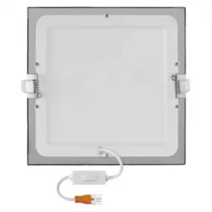 EMOS Lighting LED vstavané svietidlo NEXXO, štvorec, strieborné, 18W, CCT