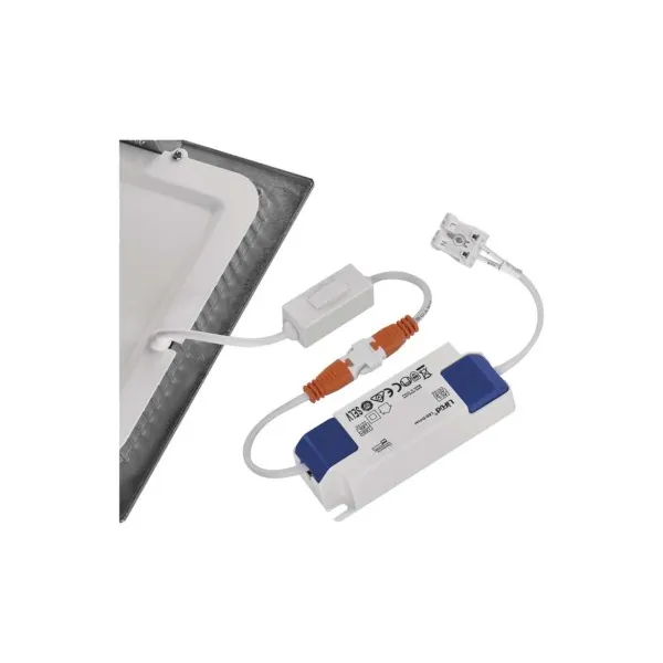 EMOS Lighting LED vstavané svietidlo NEXXO, štvorec, strieborné, 18W, CCT