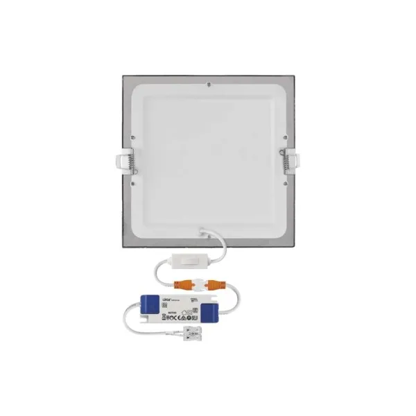 EMOS Lighting LED vstavané svietidlo NEXXO, štvorec, strieborné, 18W, CCT