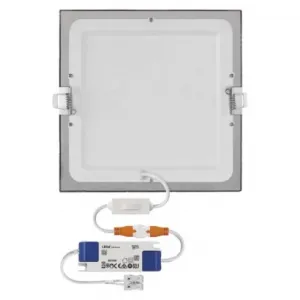 EMOS Lighting LED vstavané svietidlo NEXXO, štvorec, strieborné, 18W, CCT