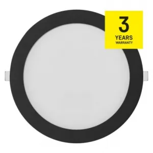 EMOS Lighting LED vstavané svietidlo NEXXO, kruhové, čierne, 18W, CCT