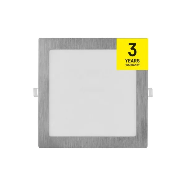 EMOS Lighting LED vstavané svietidlo NEXXO, štvorec, strieborné, 18W, CCT