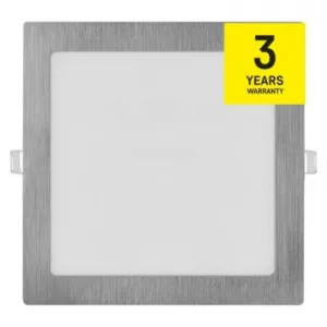 EMOS Lighting LED vstavané svietidlo NEXXO, štvorec, strieborné, 18W, CCT