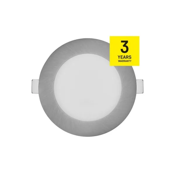 EMOS Lighting LED vstavané svietidlo NEXXO, kruhové, strieborné, 7W, CCT