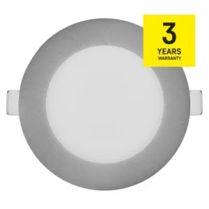 EMOS Lighting LED vstavané svietidlo NEXXO, kruhové, strieborné, 7W, CCT