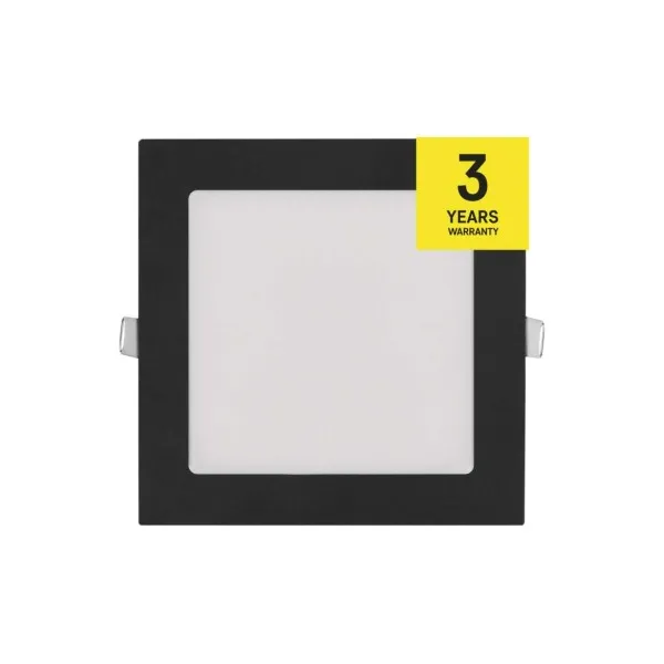 EMOS Lighting LED vstavané svietidlo NEXXO, štvorec, čierne, 12W, CCT