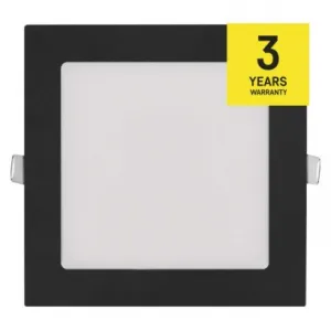 EMOS Lighting LED vstavané svietidlo NEXXO, štvorec, čierne, 12W, CCT