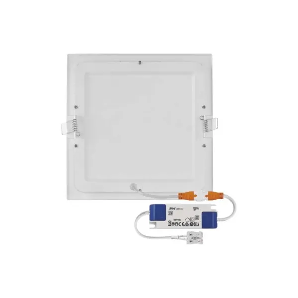 EMOS Lighting LED vstavané svietidlo NEXXO, štvorec, biely, 18W, teplá biela