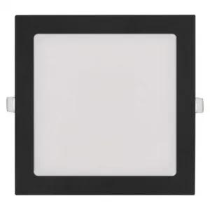 EMOS Lighting LED vstavané svietidlo NEXXO, štvorec, čierne, 18W, CCT