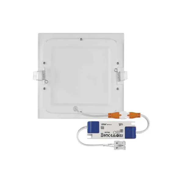 EMOS Lighting LED vstavané svietidlo NEXXO, štvorec, biely, 12W, teplá biela