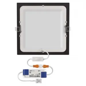EMOS Lighting LED vstavané svietidlo NEXXO, štvorec, čierne, 18W, CCT