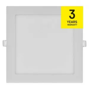 EMOS Lighting LED vstavané svietidlo NEXXO, štvorec, biely, 18W, teplá biela