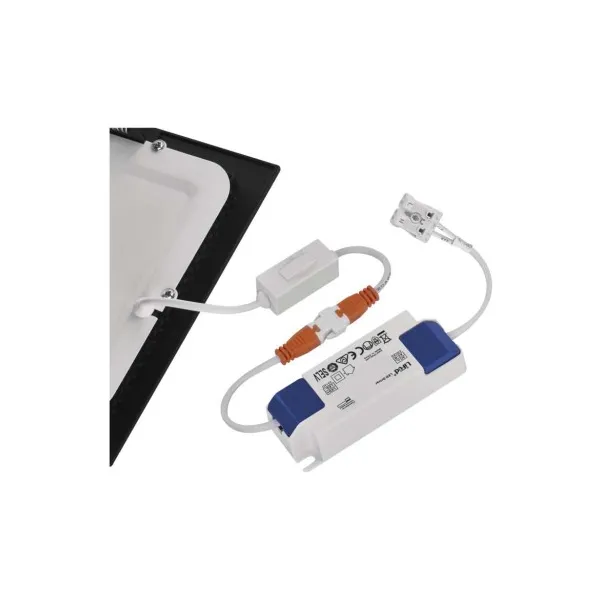 EMOS Lighting LED vstavané svietidlo NEXXO, štvorec, čierne, 18W, CCT