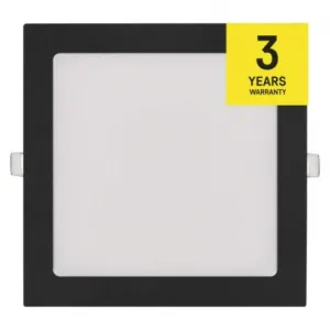 EMOS Lighting LED vstavané svietidlo NEXXO, štvorec, čierne, 18W, CCT
