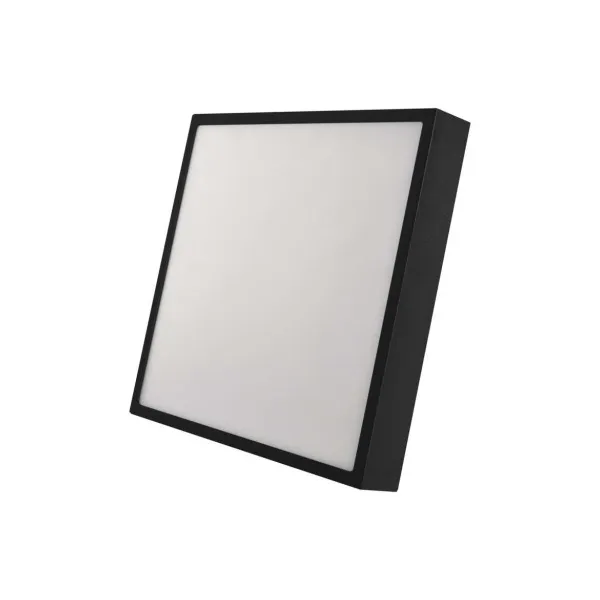 EMOS Lighting LED prisadené svietidlo, štvorec, čierne, 28,5W, CCT