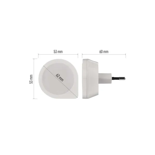 EMOS LED nočné svetlo P3314 s fotosenzorom do zásuvky