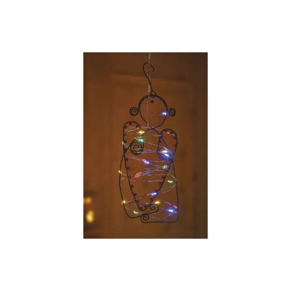 EMOS Lighting LED vianočná nano reťaz, 1,9 m, 2x AA, vnútorná, multicolor, časovač