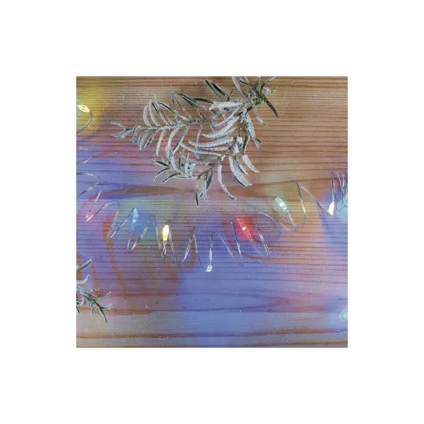 EMOS Lighting LED vianočná nano reťaz, 1,9 m, 2x AA, vnútorná, multicolor, časovač