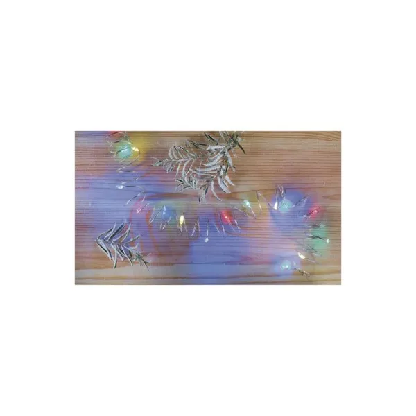 EMOS Lighting LED vianočná nano reťaz, 1,9 m, 2x AA, vnútorná, multicolor, časovač