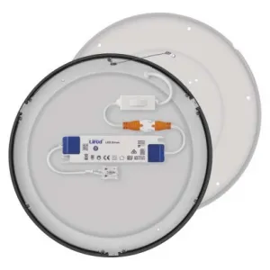 EMOS Lighting LED prisadené svietidlo, kruhové, čierne, 28,5W, CCT