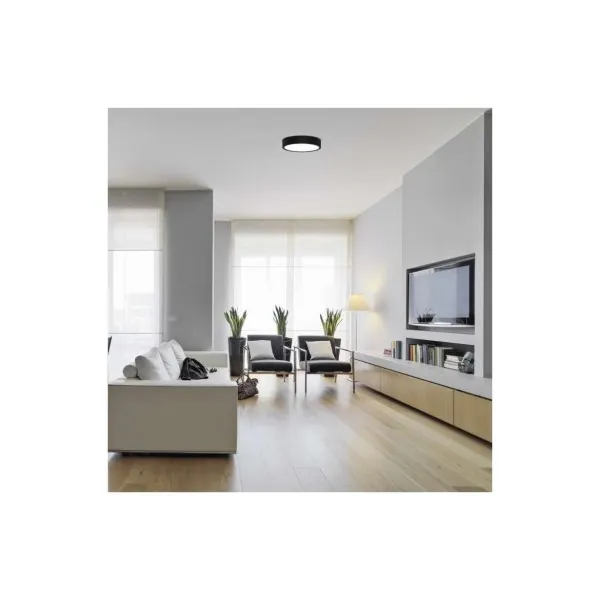 EMOS Lighting LED prisadené svietidlo, kruhové, čierne, 21W, CCT